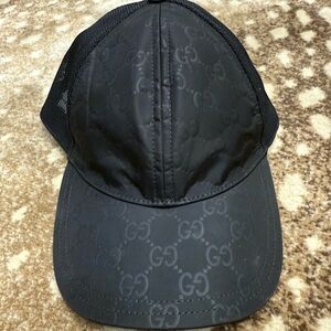 Gucci Black Mesh Detail Cap